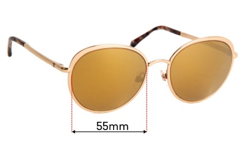 Sunglass Fix Replacement Lenses for Chanel 4206 - 55mm Wide 
