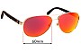 Sunglass Fix Lentes de Repuesto para Chanel 4207 - 60mm Wide 