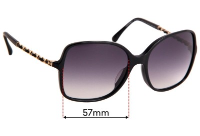 Chanel 5210-Q-A Replacement Lenses 57mm wide 