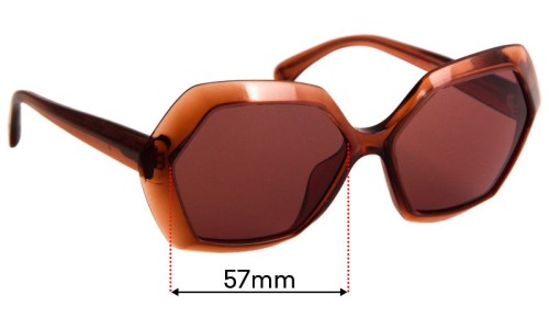 Sunglass Fix Replacement Lenses for Chanel 71191A - 57mm Wide 