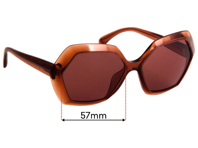 Sunglass Fix Replacement Lenses for Chanel 71191A - 57mm Wide