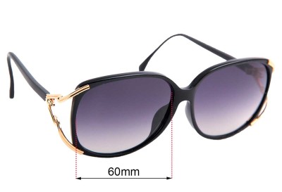 Christian Dior 2689A Replacement Lenses 60mm wide 