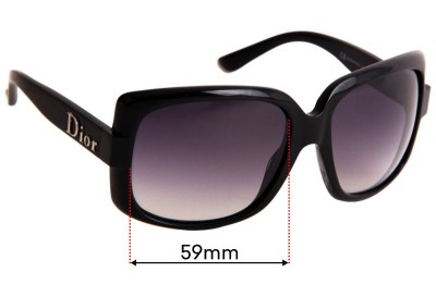 Christian Dior 60'S 1 Replacement Lenses 59mm wide 