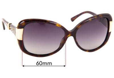 Christian Dior Midnight Replacement Lenses 60mm wide 