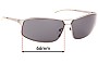 Sunglass Fix Replacement Lenses for Christian Dior Street  - 66mm Wide 