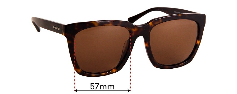 Coach Hc 8201d 57mm Replacement Lenses