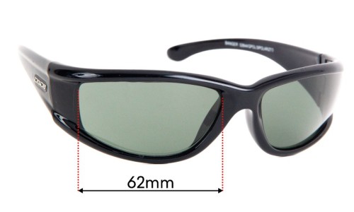 Sunglass Fix Replacement Lenses for Dirty Dog Banger - 62mm Wide 