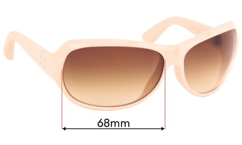 Dita Scandal Replacement Lenses 68mm wide 