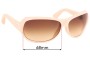 Sunglass Fix Replacement Lenses for Dita Scandal - 68mm Wide 