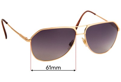 Dolce & Gabbana DG2097 Replacement Lenses 61mm wide 