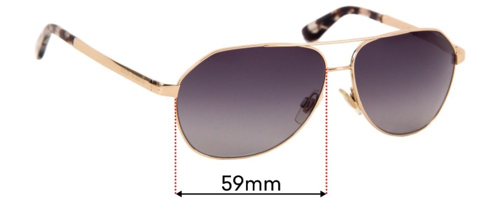 Dolce & Gabbana vintage sunglasses 2058 753 51mm Silver Orange lenses 