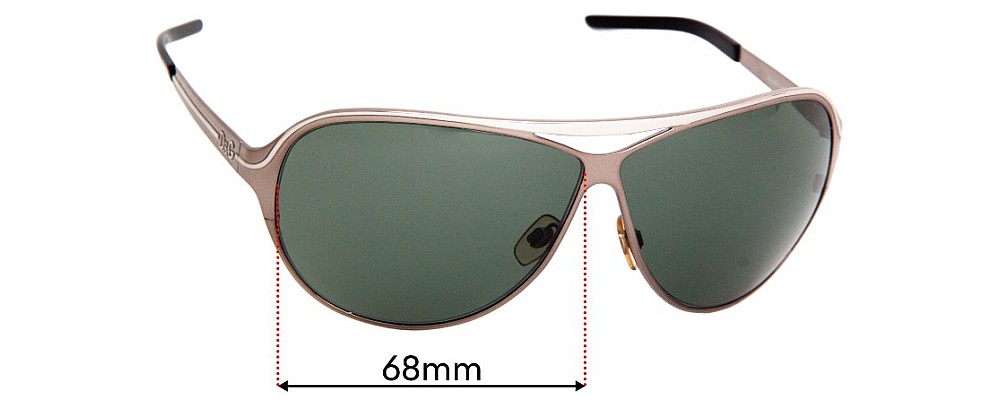 Sunglass Fix Replacement Lenses for Dolce & Gabbana DG6003 - 68mm Wide