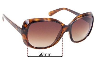 Dolce & Gabbana DD8075 Replacement Lenses 58mm wide 
