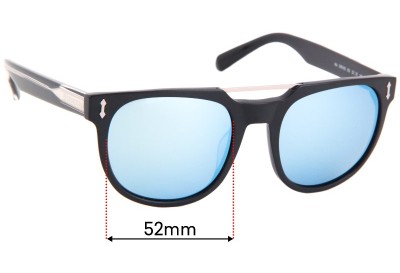 Dragon Mix DR516S Replacement Sunglass Lenses - 52mm Wide 