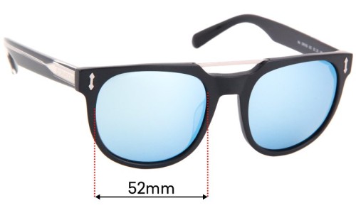 Sunglass Fix Replacement Lenses for Dragon Mix DR516S  - 52mm Wide 