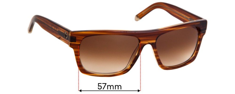 Sunglass Fix Replacement Lenses for Dragon Viceroy - 57mm Wide