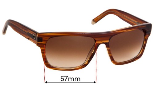 Sunglass Fix Replacement Lenses for Dragon Viceroy - 57mm Wide 