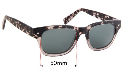 Sunglass Fix Replacement Lenses for Eco By Modo Vail - 50mm Wide 