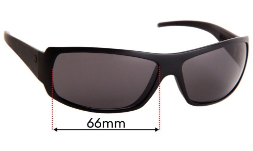 Sunglass Fix Replacement Lenses for Electric Charge - 66mm Wide 