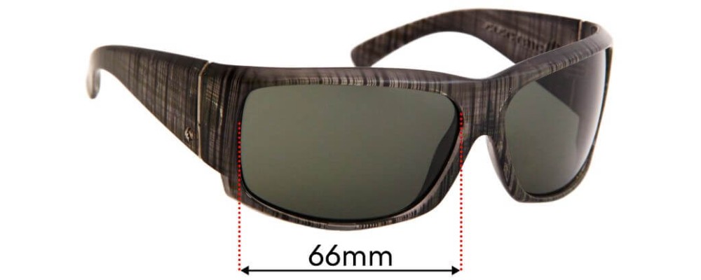 Sunglass Fix Replacement Lenses for Electric Hoy - 66mm Wide