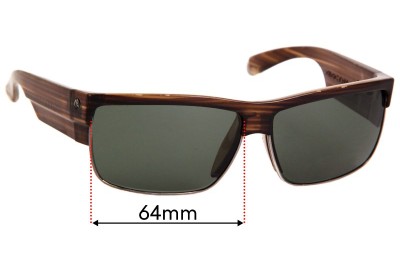 Electric MUTINY Replacement Sunglass Lenses - 64mm Wide 