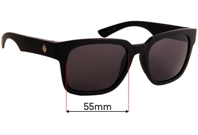 Electric Zombie S Replacement Sunglass Lenses - 55mm Wide 