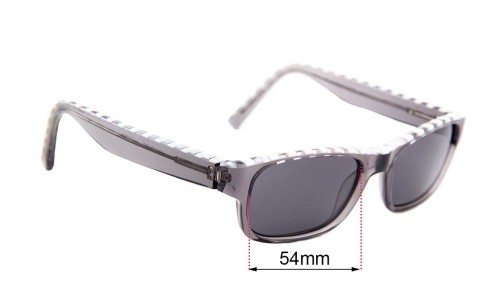 Sunglass Fix Replacement Lenses for Etnia Barcelona Nymburg - 54mm Wide 