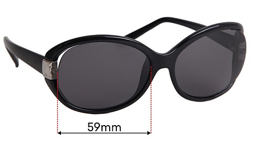Sunglass Fix Replacement Lenses for Fendi FS 5152 - 59mm Wide 