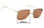 Sunglass Fix Replacement Lenses for Gaspari 1/1012KGF - 59mm Wide 