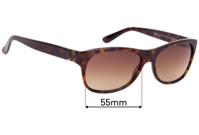 Sunglass Fix Replacement Lenses for Gucci GG 1573/S - 55mm wide 