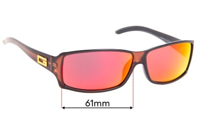 Sunglass Fix Replacement Lenses for Gucci GG2515/S - 61mm wide 