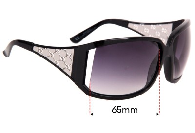 Gucci GG 2999/S Replacement Sunglass Lenses - 65mm wide 