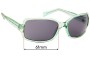 Sunglass Fix Replacement Lenses for Guess GU6146 - 61mm Wide 