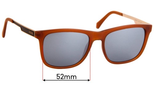 Sunglass Fix Replacement Lenses for Guess GU6908 - 55mm Wide 