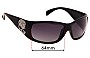 Sunglass Fix Replacement Lenses for Harley Davidson Bling Skull - 64mm Wide 