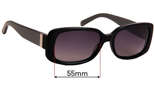 Sunglass Fix Replacement Lenses for JAG 6147 - 55mm Wide 