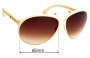 Sunglass Fix Replacement Lenses for Jimmy Choo Aster/S - 65mm Wide 
