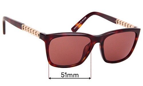 Sunglass Fix Replacement Lenses for Karl Lagerfeld KL28 - 51mm Wide 