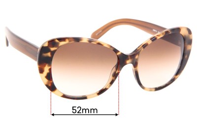 Kate Spade Emery/S Replacement Lenses 52mm wide 
