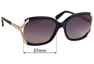 Kate Spade Laurie/S Replacement Lenses 57mm wide 