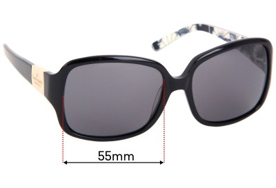Kate Spade Lulu2/P/S Replacement Lenses 55mm wide 