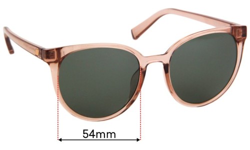 Sunglass Fix Replacement Lenses for Le Specs Armada - 54mm Wide 