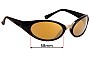 Sunglass Fix Replacement Lenses for Legend Big Kahuna - 58mm Wide 