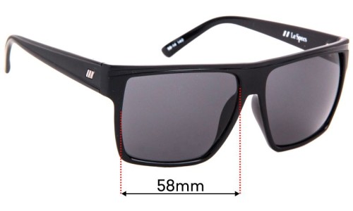 Le Specs Dirty Magic Replacement Sunglass Lenses - 58mm 