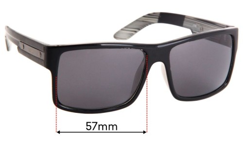 Sunglass Fix Replacement Lenses for Liive Truth - 57mm Wide 