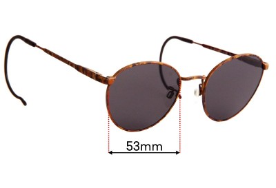Luxottica 9164 RS  Replacement Lenses 53mm wide 