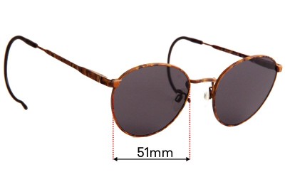 Luxottica 9164 RS  Replacement Lenses 51mm wide 