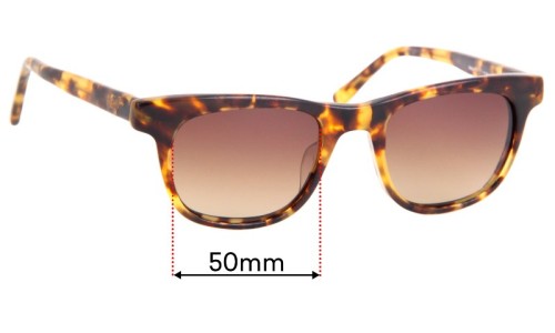 Sunglass Fix Replacement Lenses for Maui Jim MJ241 Aloha Friday - 50mm Wide 