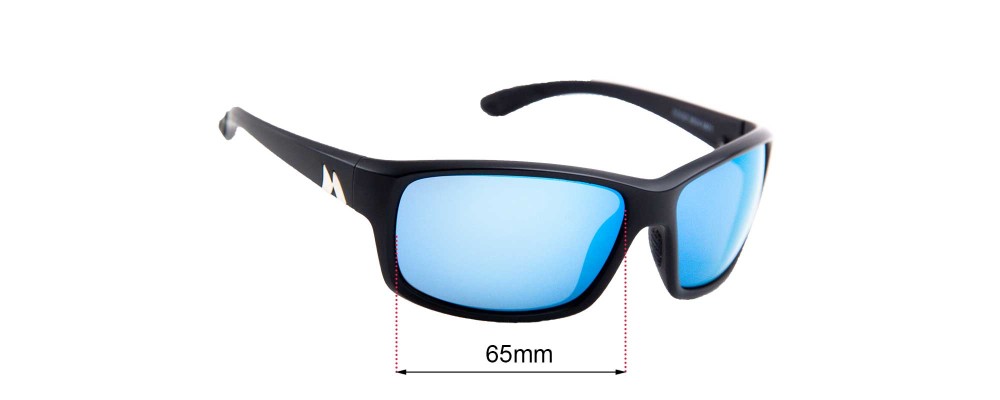 Sunglass Fix Replacement Lenses for Mako 9604 MO1 - 65mm Wide