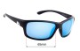 Sunglass Fix Replacement Lenses for Mako 9604 MO1 - 65mm Wide 